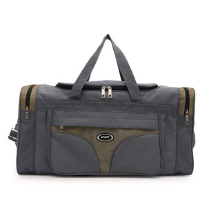 Bolsa de lona para viajes y campamentos al aire libre, ligera, multifuncional, de gran capacidad, para almacenamiento en hombro y mano, bolsa de equipaje - Product Image 1