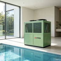 Pompe à chaleur pour piscine commerciale 25DWYR/105kW 380V COP5.8 Échangeur en titane IPX4 -30 ° C~46 ° Chauffe-eau pour grande piscine de centre aquatique