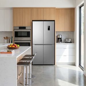 Réfrigérateur encastrable domestique 20-30 pieds cubes en aluminium, sans givre, économe en énergie, intelligent, interface en français, OEM ODM - Product Image 1