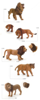 Modèles d'animaux africains de différentes tailles en PVC, tigre, lion, léopard, jouet éducatif pour enfants
