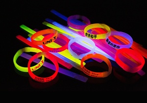 Pulsera de Goma Luminosa Personalizada que Brilla en la Oscuridad, Pulsera Promocional para Fiestas - Product Image 4