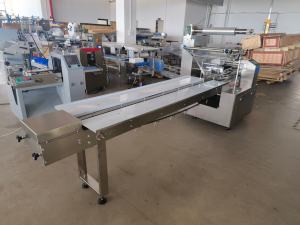 Fournisseurs de machines d'emballage automatiques à flux servo de type oreiller pour biscuits/crêpes/bonbons/chocolats de Foshan - Product Image 3