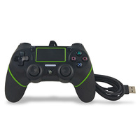 Controlador de Juegos con Cable Recubierto de Goma Premium Modelo P4-3, Gamepad Plug and Play para Juegos de PC