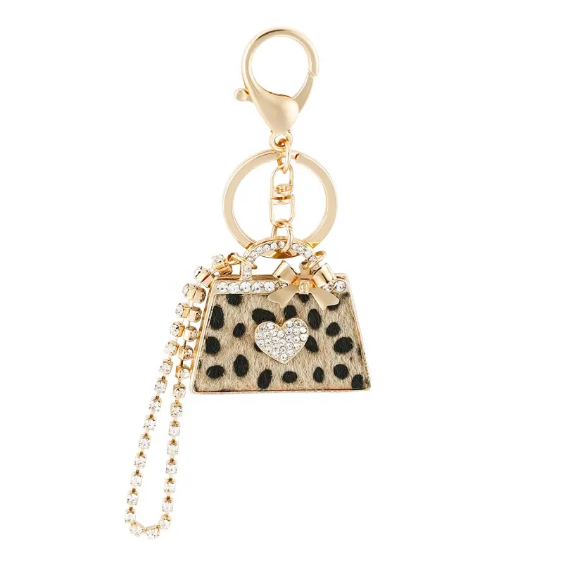 Jóias Lovely Diamonds Mini saco com cristal Keychain
