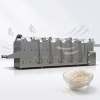 Extrudeuse automatique à double vis pour la fabrication de couscous Machine de production de riz artificiel Extrudeuse Mini machine à riz artificiel