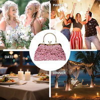 Nouveau Sac de Soirée Chic et Élégant Pierist, Orné de Diamants, Sac à Bandoulière Unique, Portable, Forme Trapèze, Idéal pour Robe Cheongsam