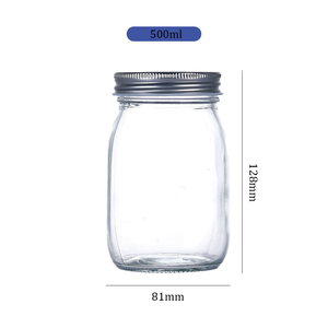 Tarros de vidrio de boca ancha de 2oz, 4oz, 6oz, 8oz, 16oz, 32oz, 64oz <span class=keywords><strong>para</strong></span> mermelada, <span class=keywords><strong>miel</strong></span>, salsas y conservas con tapas - Product Image 2