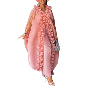 Conjunto de Dos Piezas de <span class=keywords><strong>Camisa</strong></span> Holgada con Pliegues <span class=keywords><strong>y</strong></span> Encaje de Moda Africana de Primavera <span class=keywords><strong>y</strong></span> Pantalones Anchos con Pliegues <span class=keywords><strong>para</strong></span> Fiesta o <span class=keywords><strong>Boda</strong></span> - Product Image 5