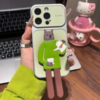 Étui pliable Barista Cat pour iPhone 18, coque de téléphone portable en TPU de haute qualité, style Ins