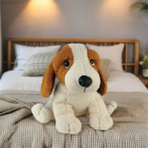 Peluche de <span class=keywords><strong>cachorro</strong></span> <span class=keywords><strong>Beagle</strong></span> de peluche, poliéster realista sentado, <span class=keywords><strong>perro</strong></span> de caza, juguete de peluche, técnicas lavadas - Product Image 3