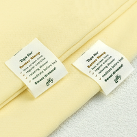 Étiquettes de soin personnalisées en coton et satin imprimées à l'écran, style mode, avec étiquette de col lavable et durable pour vêtements