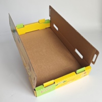 Emballages de luxe en carton ondulé EB-Flute rigide et robuste, personnalisés, recyclables, avec pelliculage mat, pour produits frais, qualité supérieure, prix usine