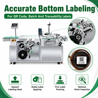 Machine d'étiquetage automatique ZXSMART pour le fond et le corps des bouteilles rondes, pour les cosmétiques, les produits chimiques quotidiens, les huiles essentielles