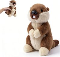 Peluche drôle de marmotte qui crie, style Freetoes, jouet en peluche pour décoration de bureau avec son, cadeau amusant pour chats et chiens
