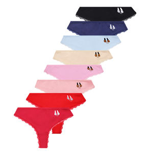 Magasin d'usine Morcoda, culottes personnalisables abordables pour jeunes femmes, string, taille serrée, lingerie sexy, sous-vêtements pour femmes, pack de couleurs assorties - Product Image 2