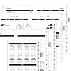 Stok A5 bir gün bir sayfa özel baskı PU deri 2026 dizüstü günlüğü - Product Image 5