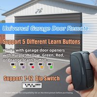 Télécommande universelle pour portail et porte de garage, compatible avec les ouvre-portes 300-390 MHz