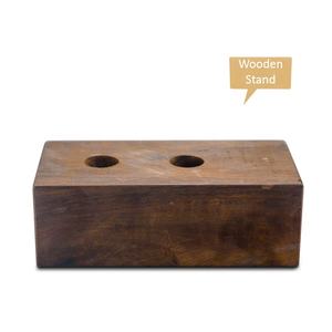 Al-MOMIZ WS2P Wooden Stand for <b>Miswak</b> <b>Stick</b> with Peelu Bamboo U Shape Design - Product Image 3