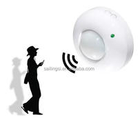 SLS 360 Degrés Réglable Infrarouge PIR Capteur Commutateur Capteur de Mouvement pour Plafond LED Contrôle de la Lumière pour Maison Hôtel Utilisation Linux