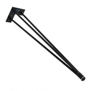 Black Iron Steel Hairpin <b>Legs</b> Modern Height <b>Adjustable</b> Furniture for Bedroom Living Room Restaurant Outdoor Hospital Coffee - Product Image 3
