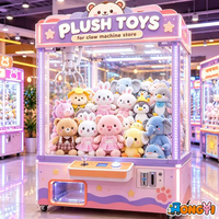 En gros, Peluches Lapin et Ours de 8 pouces pour machines à griffes, cadeaux animaux en peluche pour enfants, événements, prix de carnaval et magasins de jouets