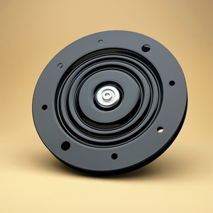 Placa Giratoria Circular con Junta Universal de Acero Laminado en Frío, Rotación Libre de 360 Grados, Herraje para Muebles, Diseño Industrial - Product Image 1