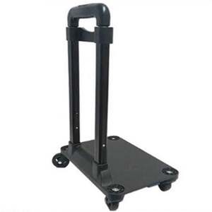 Chariot de courses pliable robuste, imperméable, écologique, portable, avec poignée réglable, chariot à quatre roues en métal pour la maison, l'école - Product Image 1