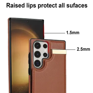 Capa traseira magnética para Samsung Galaxy A53 / A73 / A52 / A12 / S23 Geili Carteira com suporte para cartão
