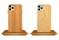 Coque de téléphone en bois de bambou naturel écologique pour iPhone 15 Pro max14 13 12 11