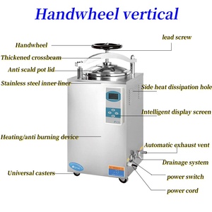 Stérilisateur alimentaire en <span class=keywords><strong>autoclave</strong></span> entièrement automatique 35L-200L Pot de désinfection à la vapeur pour milieu de culture en laboratoire 50L 75L 100L 150L Tailles - Product Image 2