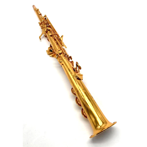 Venta Directa <span class=keywords><strong>de</strong></span> Fábrica: <span class=keywords><strong>Saxofón</strong></span> Soprano Recto en Si bemol con Lacado Dorado y Grabado Exquisito - Precio al por Mayor - Product Image 5