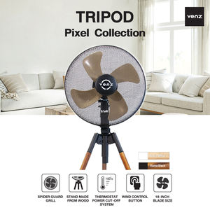 Ventilateur décoratif style minimaliste, couleur vert naturel, design moderne, moteur AC, pour hôtel, villa et maison haut de gamme & résidentiel - Product Image 3