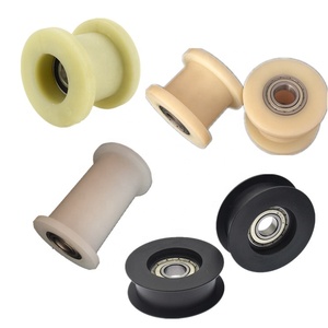 Naylon kasnak tekerlekler plastik rulo tekerlek plastik naylon kasnak tekerlek H oluklu role zincir geçiş rayı kasnak ID 15MM - Product Image 3