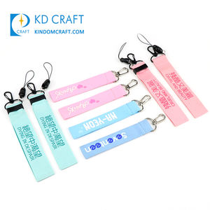 <span class=keywords><strong>Lanyard</strong></span> liefert Designer benutzer definierte rosa Marke Schlüssel anhänger Halter Armband Armband Brieftasche Nylon bunte Armband kurze <span class=keywords><strong>Lanyard</strong></span> Schlüssel bund - Product Image 5