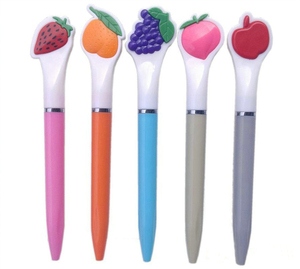 Penne a Sfera Promozionali Personalizzate <span class=keywords><strong>con</strong></span> Design di Frutta Pesca Mela Uva Fragola Arancia <span class=keywords><strong>con</strong></span> Logo Personalizzato - Product Image 2