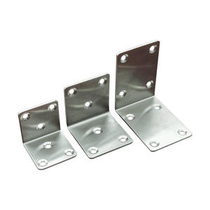 Code d'angle en acier inoxydable épaissi angle droit 90 degrés L-angle fer meubles connecteur support - Product Image 1