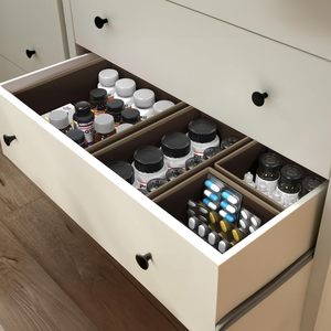 Set of <b>6</b> Fabric Foldable Dresser <b>Drawer</b> Storage Bins Wardrobe Organizers Storage Boxes & Bins Clothing Organizer Customized Logo - Product Image 3