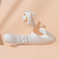 Juguete Sexual de Silicona con Diseño Dividido, Vibradores con Propulsión Giratoria, Estimulación del Punto G y del Punto C, Juego de Juguetes Sexuales para Mujeres, Recargable por USB