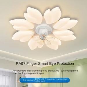 Simple Modern LED Ceiling Fan <b>Light</b> <b>with</b> 10-Year Warranty IP33 Rated for Home Office Bedroom Balcony Acrylic - Product Image 6