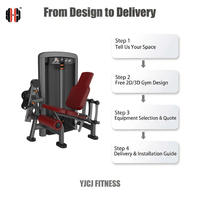 Máquina de fuerza profesional personalizada de alta calidad para extensión de piernas con selector de peso, certificada CE, venta al por mayor a granel