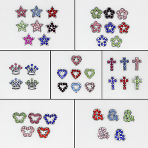 8 мм, цветные шармы со стразами - Product Image 2