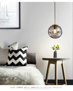 Lampe suspendue moderne de luxe en verre texturé pour salle à manger, salon, chambre à coucher, style nordique, Dropshipping Shopify - Product Image 5