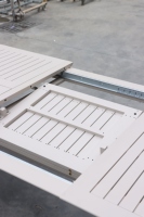 Ensemble de salle à manger d'extérieur extensible à l'extérieur table à rallonge en aluminium table et chaise pour usage domestique ou mobilier de jardin de restaurant