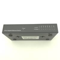 Hub LAN Mini, Saklar Ethernet Cepat 8-Port 10/100/1000Mbps dengan Cangkang Besi