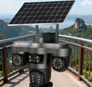 太阳能四镜头<span class=keywords><strong>IP</strong></span>摄像机，具有4g连接CMOS传感器运动检测隐藏式彩色夜视报警功能 - Product Image 4