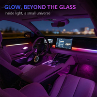 KYNCHO para BYD Qin L luz ambiental del coche iluminación Interior del coche 12V neón Sinfonía LED regulable iluminación ambiental automotriz inteligente