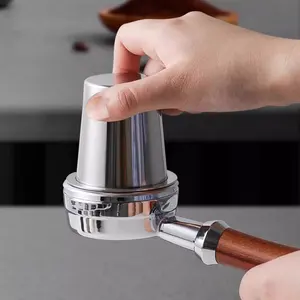 Caneca de café de aço inoxidável, caneca de café, pó para máquina de café expresso, porta-filtro, calcadeira de café