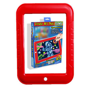 Papan tulis LED untuk anak, Set Tablet seni edukasi 3D grafis papan tulis fluoresensi lukisan ajaib dengan lampu - Product Image 6