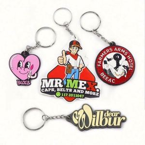 High Quality PVC <b>Custom</b> <b>Keychain</b> Cute Soft Rubber <b>Keychain</b> with Blank Logo for Promotional Gifts Quality Carabiners - Product Image 1