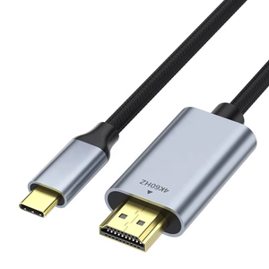 SYONG Alta Qualidade 4K 60Hz Bare Cooper USB-C para HDMI Adaptador Cabo Trançado, Tipo C para HDMI Cabo de Vídeo 4K para Computador HDTV - Product Image 1